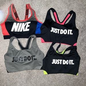 Nike sports bras size small Bundle